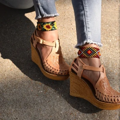 Huarache Mexican Style Boho Hippie All Sizes High